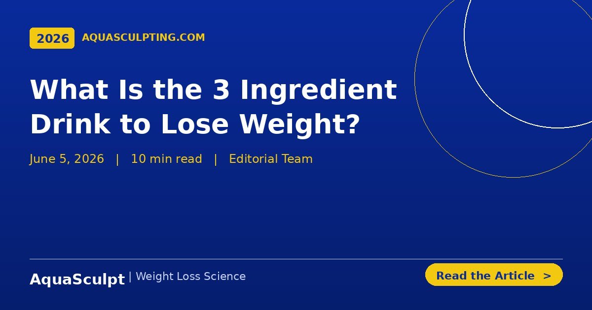 What is the 3 ingredient drink to lose weight — cold water, lemon and ginger with an honest reality check