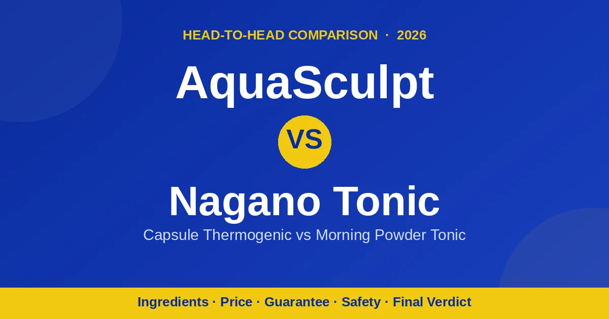AquaSculpt vs Nagano Lean Body Tonic comparison — AquaSculpting.com